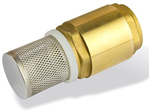 Stabilo-Sanitaer Messing Fussventil 1 1/2 Zoll DN 40 Innengewinde Ansaugfilter Saugfilter Rückschlagventil Saugkorb