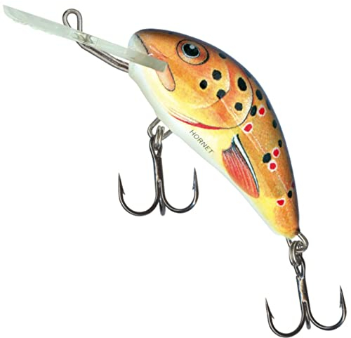 Salmo Hornet Wobbler, Salmo Farben:Trout, Länge/Gewicht/Laufverhalten/Tauchtiefe:4cm / 4g / sinkend / 2.0-2.5m
