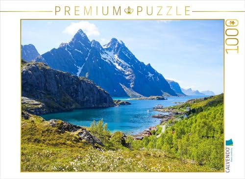 CALVENDO Puzzle Mærvoll, Lofoten (Norwegen) | 1000 Teile Lege-Größe 64 x 48 cm Foto-Puzzle für glückliche Stunden