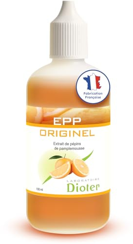 Extrait de Pépins de Pamplemousse Pur 100 ml | Complément Naturel Sans Alcool | Renforce les Défenses Immunitaires | Fabrication Française | Vitamine B9, Sans Conservateur – Laboratoire Dioter