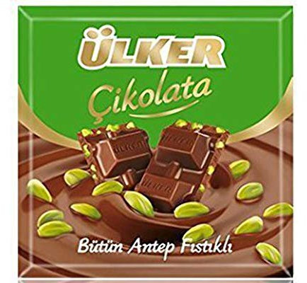 Cioccolato al latte turco Ulker al pistacchio (Sutlu Fistikli Cikolata) 6 x 70 Gr