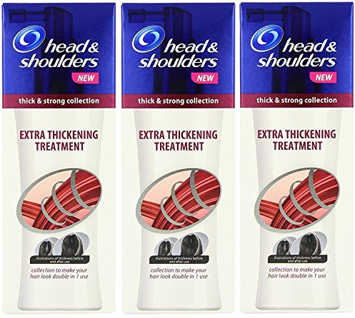 3 x 125 ml Head & Shoulders Extra Haarverdickendes Behandlung Thick & Strong Collection