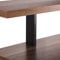 SO-TECH® Barkonsole COUNTER - Design trifft auf Funktion - Alu massiv schwarz eloxiert fein geschliffen - Höhe 178 mm gerade - Thekenfuß Tresenstütze Barstütze