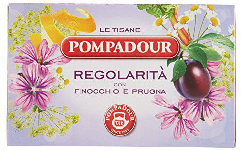 Pompadour Tisana Regolarità - 5 confezioni da 18 filtri [90 filtri]