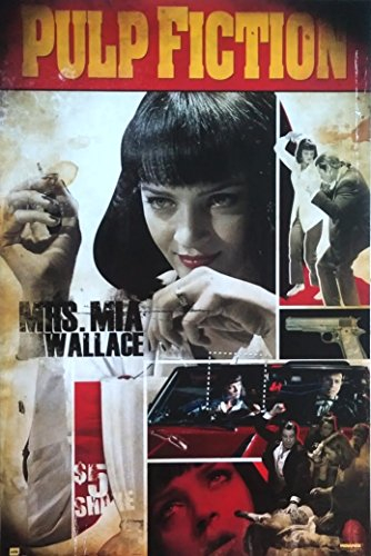 Close Up Pulp Fiction: Mrs. Mia Wallace (1993) | US Import Filmplakat, Poster [61 x 91,5 cm]