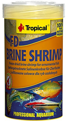 Tropical FD Sole Shrimp 100ml/8g - gefriergetrocknete Salzgarnelen (Artemia salina) für fleischfressende & allesfressende Fische
