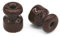 Isolatore/Isolatori in Ceramica per Cavi Trecciati. ø 18mm. Marrone. Confezioni: 6/25/50 Pezzi (6 Pezzi)