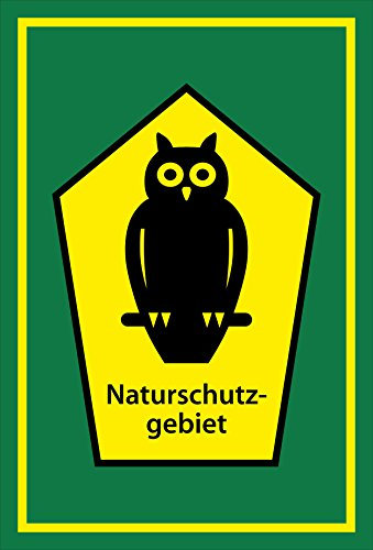 Melis-Folienwerkstatt Schild Naturschutz-Gebiet - 15x10cm - 3mm Hartschaum – 20 VAR S00359-035-E