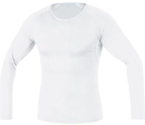 GORE WEAR Herren Base Layer Shirt Langarm, Weiß, XL EU