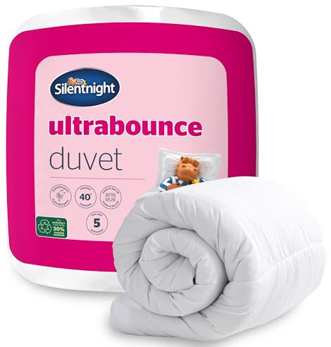 Silentnight Ultrabounce 10.5 Tog Double Duvet – All Year Duvet Quilt Ideal for Summer and Winter – Hypoallergenic and Machine Washable - Double, White