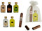 Lote de 15 Botellas de Licor Minis Sabores a Elegir con Puros de Chocolate en Bolsas de Tull Lisas. Detalles de Bodas y Eventos. 8 cm. - 5 cl (Arroz con Leche)