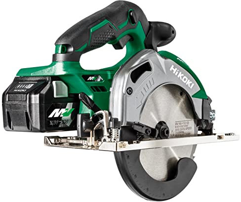HIKOKI 51257276 - Scie circulaire brushless moteur 36V Li-Ion disque 165mm 4300 rpm avec 2 batteries et un chargeur C3606DAZ