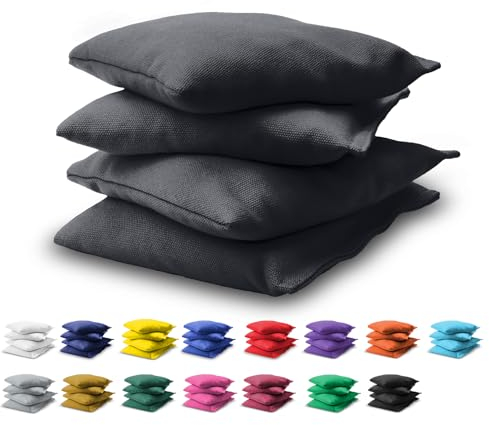 GoSports Uni – Erwachsene CH-BAGS-4-DARKGRAY Cornhole Bean Bags Set, One Size