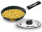 Hawkins Futura Hard Anodised Induction Compatible Frying Pan with Stainless Steel Lid, Capacity 1.1 Litre, Diameter 22 cm, Thickness 4.06 mm, Black (IAF22S)