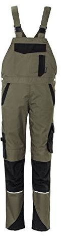 Planam Norit Damen Latzhose Oliv schwarz Modell 6535 Größe 54