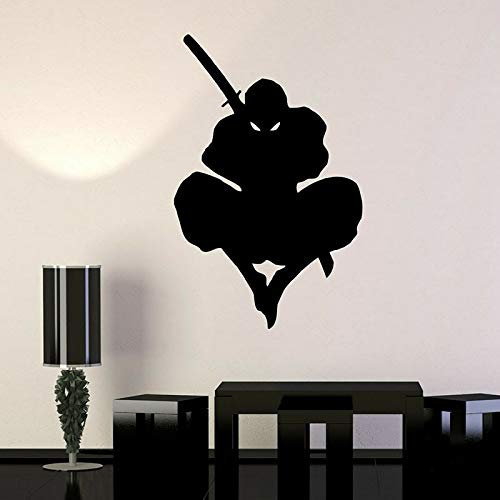 NSRJDSYT Samurai Silhouette Wandtattoo Krieger Japan Stil Schwert Assassin Ninja Vinyl Fenster Aufkleber Kinderzimmer Kinderzimmer Home Decor 42x65cm
