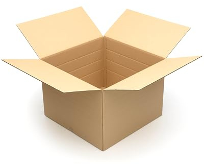 KK Verpackungen Versandkartons 700 x 700 x 200-500 mm Braun 2-wellig (Außenmaß 714 x 714 x 522 mm) Variable Höhe | 5 Stück, Faltkartons Kartons für Versand als Hermes Paketklasse XL (KK198)