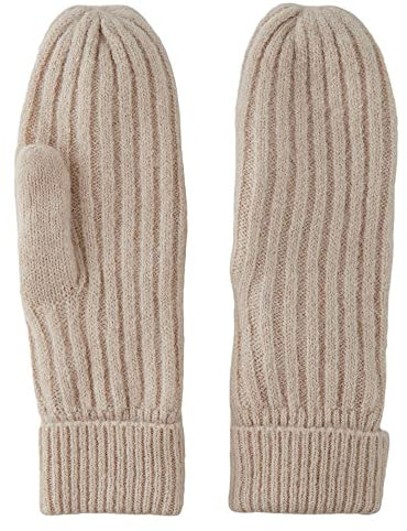 PIECES Damen Pcjeslin Wool Mittens Noos Bc, Whitecap Gray, Einheitsgröße