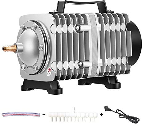 FONLAND Commercial Air Pump 60W-160W, 70L-140L/min, 6-16 Outlets Valve Manifold Air Compressor Air Pumps for Aquarium, Pond, Hydroponics Systems, Industrial Machine