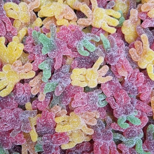 Sweets and Candy® Sour Spiders 1Kg - Fruity Flavour Jelly Spiders with Sour Sugar Coating - Bulk Halloween Sweets - Spooky Candy - Halloween Pick and Mix for Trick or Treat, Cake Toppers or Parties