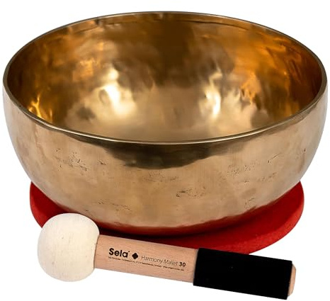Sela Singing Bowl, Brass, 10.2-inch (SE265)