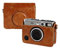 AFGRAPHIC Retro Camera Case Bag Brown PU Leather Protective Cover Case for Fujifilm Instax Mini EVO Instant Camera