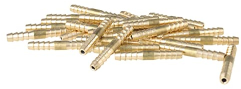 LTWFITTING Messing Reduziertstück für Schlauchanschluss 3mm Hose ID für Kraftstoffsysteme von Fahrzeugen, Scheibenwaschflüssigkeits-Schlauch(30 Stück)