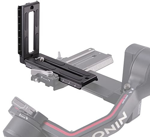 FOTGA Soporte universal vertical de liberación rápida en forma de L para DJI Ronin RS2, RSC2, RS3, RS3 Pro, RS3 Mini Gimbal, compatible con Arca-Swiss Standard