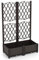 GiantexUK Garden Planter with Trellis, Raised Bed Vine Climbing Stand with Self-Watering Design & Drain Holes, Outdoor Privacy Screen Planter Box for Vegetable Flower Herb (PP Frame, 80x40x122cm)