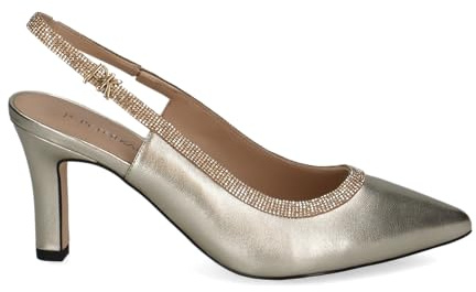 Peter Kaiser Damen Peter Kaiser Damen - Peeptoes & Slingpumps 79641 in Silber GlattlederSchuh