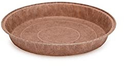 Ecopack Runde Einweg-Papierform für Torten, Törtchen und Quiche aus Antihaftpapier, backofengeeignet bis 220 °C, Maße 13,5 x 2, 50 Stück