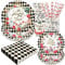 Alice Party Supplies Decorations, Tea Party Theme Birthday Baby Shower Paper Plates and Napkins Set with Cups and Straws for 24 Guests, 120 Pcs Disposable Party Dessert Dinnerwares