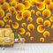 Livingwalls Non-Woven Wallpaper, Retro Wallpaper in Orange, Brown and Yellow, Wall Wallpaper for Various Rooms, XXL Wall Picture, 2.80 m x 1.59 m