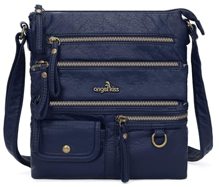 Angel Kiss Kleine Umhängetasche für Damen, Crossbody-Börsen und Handtaschen, mehrere Taschen, Hobo-Taschen, Blau