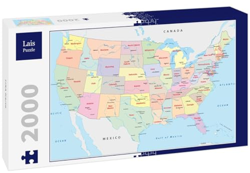 Lais Puzzle USA Karte 2000 Teile
