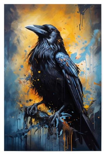 artboxONE Poster 30x20 cm Tiere Raven Fantasy (matart) hochwertiger Design Kunstdruck - Bild Rabe Fantasie Natur