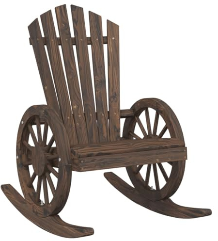 vidaXL Adirondack-Schaukelstuhl Massivholz Tanne