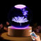 Ginsso Schmetterlingsgeschenke für Frauen, 80 mm 3D-Schmetterlingsblume Kristallkugel Lampe mit Fernbedienung, Schmetterlingslampe für Geburtstag, Weihnachten, Muttertag für Mädchen, Frauen, Töchter