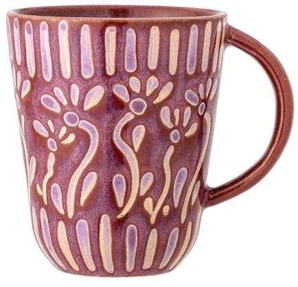 Bloomingville Samsin Becher aus Stoneware, lila – 150 ml, modernes Design, spülmaschinenfest – 82062522