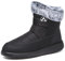 Rokiemen Damen Winterstiefel Wasserdicht Warm Gefütterte Schneestiefel Herren Winter Stiefel Outdoors rutschfeste Boots Schwarz EU 40