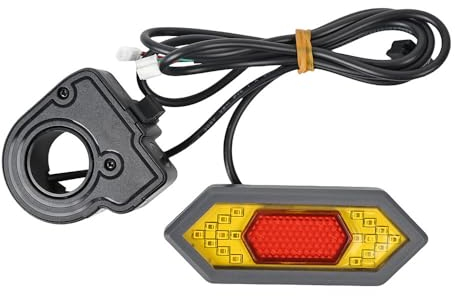 Solinder Blinker für Elektroroller Blinker für Elektroroller, Rücklicht, Bremslicht mit Lenkgriff, kompatibel mit M365 Elektroroller