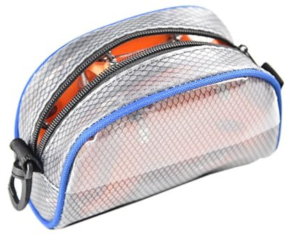 BELLIFFY Transparenter Rutschfester Eiskrallensack Aus Nylon Und Stahl Mit Reißverschluss Vielseitige Aufbewahrungstasche Für Reisen Bergsteigen Alltag Outdoor-Fans