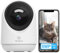 ANTELA 5MP Caméra Surveillance WiFi Intérieur 2,4GHz/5GHz, Audio 2 Voies, Pivotement 355°/180°, Vision Nocturne IR Jusqu'à 10m, Compatible avec Alexa and Google Home