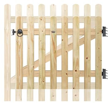 Premier Garden Supplies Made-To-Measure Wooden Picket Pale Pedestrian Garden Gate Heights between 3ft (91cm) to 4ft (120cm) by Widths between 3.5ft (106cm) to 4ft (120cm)