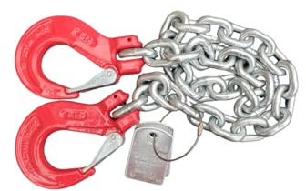 Chaîne d'arrimage de rechange pour système de chaîne d'arrimage 6 mm galvanisée Utile : 2 m Force d'arrimage : 2,2 t Chaîne de serrage sans tendeur