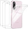 FLLAO Handyhülle Kompatibel mit Samsung Galaxy A56 5G Hülle mit 3 Stück Schutzfolie, Case Weiche TPU Silikon Transparent Stoßfest Schutzhülle Durchsichtig Kratzfest Kompatibel mit Samsung A56 Case