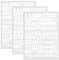 3Sheets Iron on Letters and Numbers for Clothing, 1 Inch Small Iron On Letters A to Z, and 0 to 9 Vinyl Numbers Iron on Letters Heat Transfer Letters for DIY Printing Craft Clothing T-Shirt Jersey(Whi