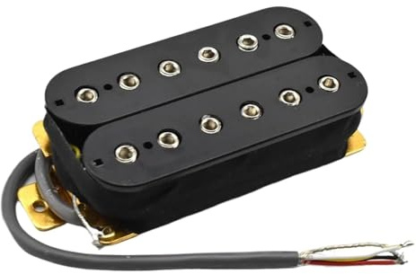 Elektrische Gitarre Pickup E-Gitarre 12 Schrauben Sechseckiger Doppelspulen-Tonabnehmer 6-saitiger Gitarrenspulen-Split-Tonabnehmer-Ausgang(D)