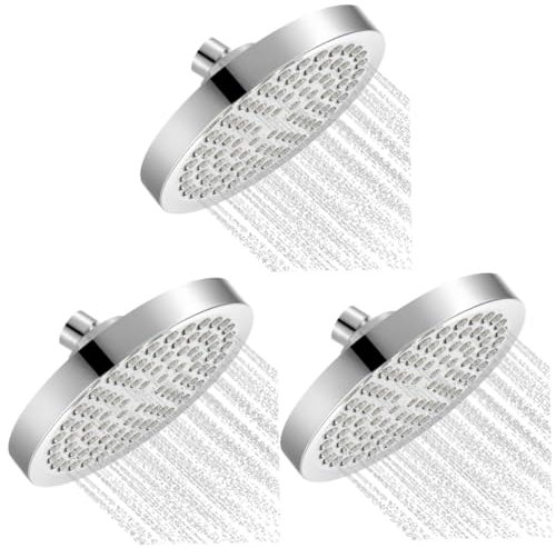 DOITOOL 3St Kopfbrause badezimmer bathroom Elektroplattierter Duschkopf duschgelspender shower nozzle Duschkopfregen gefilterter Duschkopf groß Dusche Sprinkler verstellbarer Duschkopf Abs