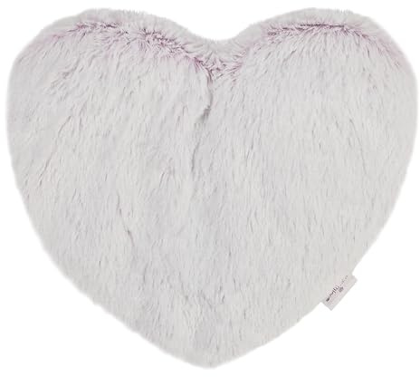 Warmies Mikrowellen-Wärmekissen in Herzform, Marshmallow-Rosa, vollständig mikrowellengeeignet und beschwertes Heizkissen, zum Kühlen im Gefrierschrank oder Erwärmen in der Mikrowelle